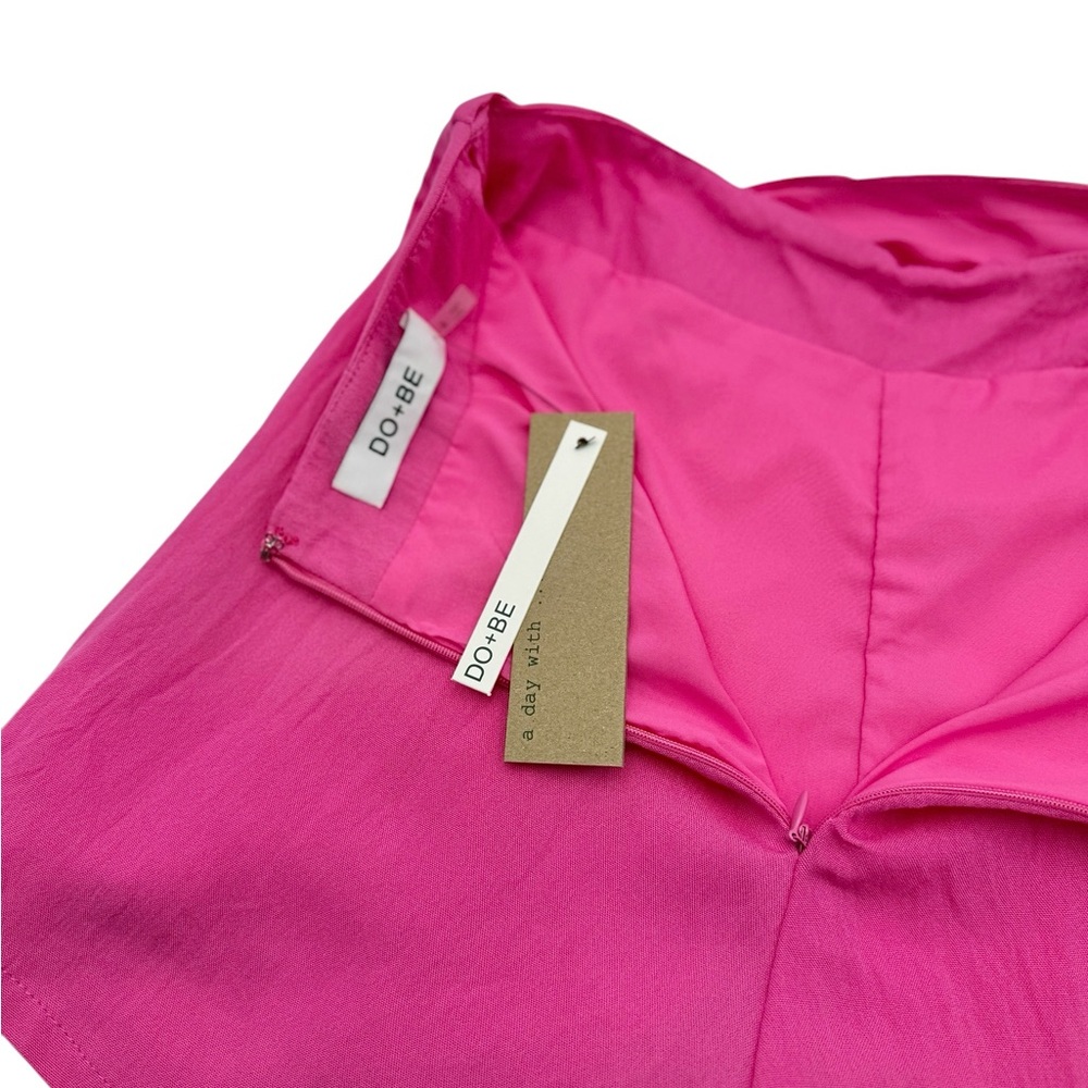 Do+Be Hot Pink High Waist Knot Front Wrap Skort Size Small NWT - Picture 4 of 7
